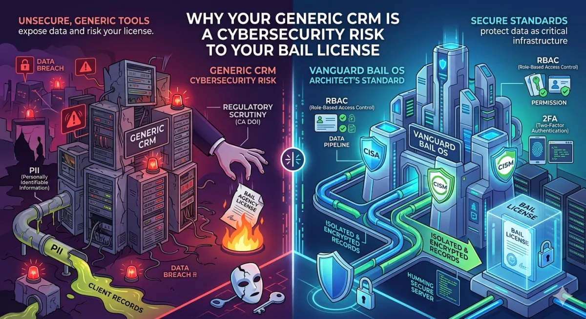 Why Your Generic CRM Is a Cybersecurity Risk to Your Bail License