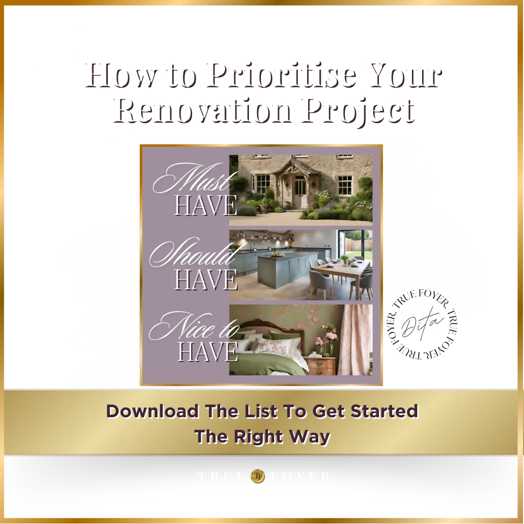 How to prioritise interior design renovation tasks