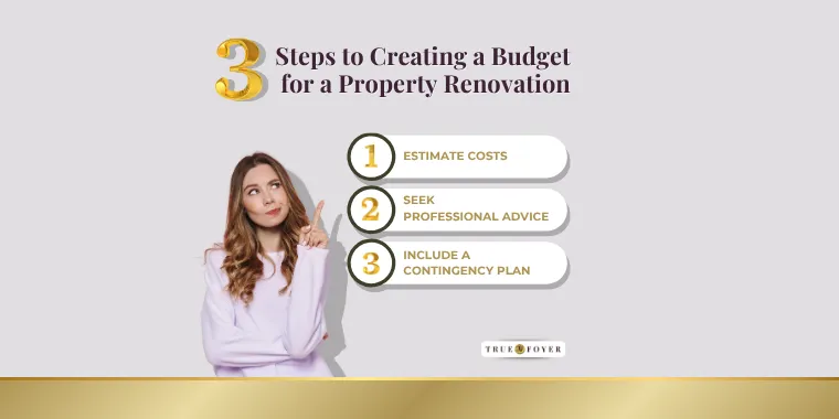 3 Steps to Creating a Renovation Budget - Infographic