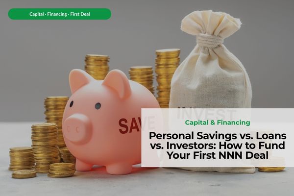 Personal Savings vs. Loans vs. Investors: How to Fund Your First NNN Deal