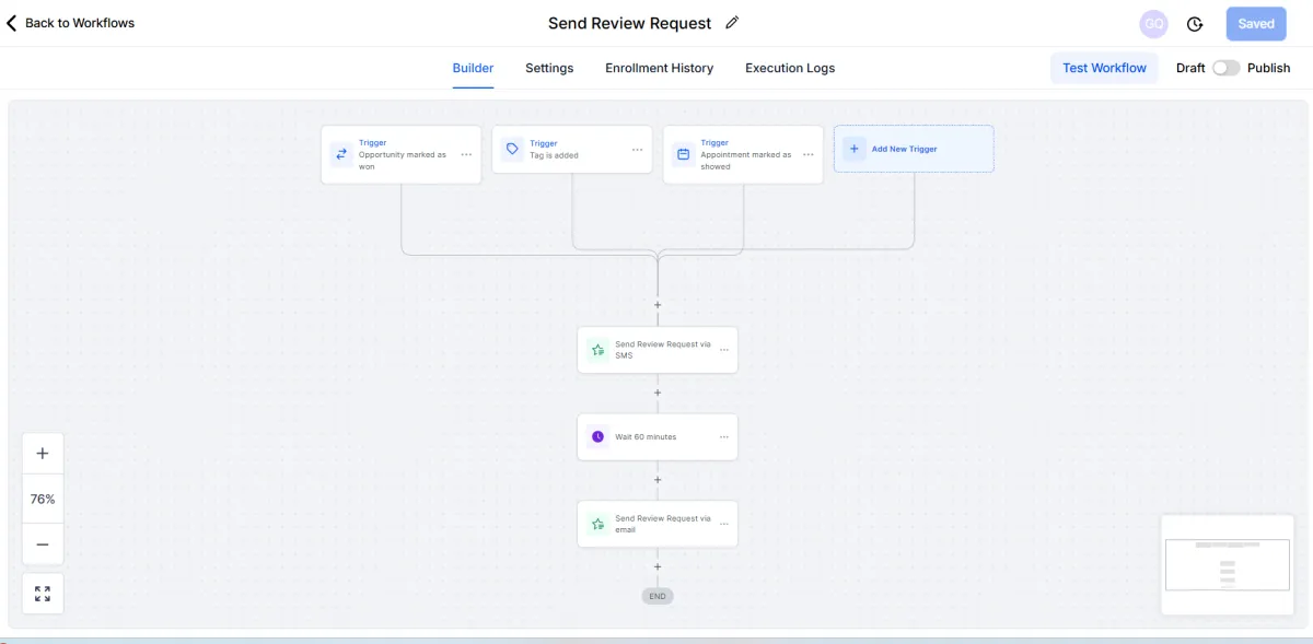 Example Automation - Send Review Request