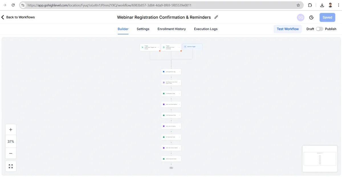 Webinar Registration Confirmation & Reminders