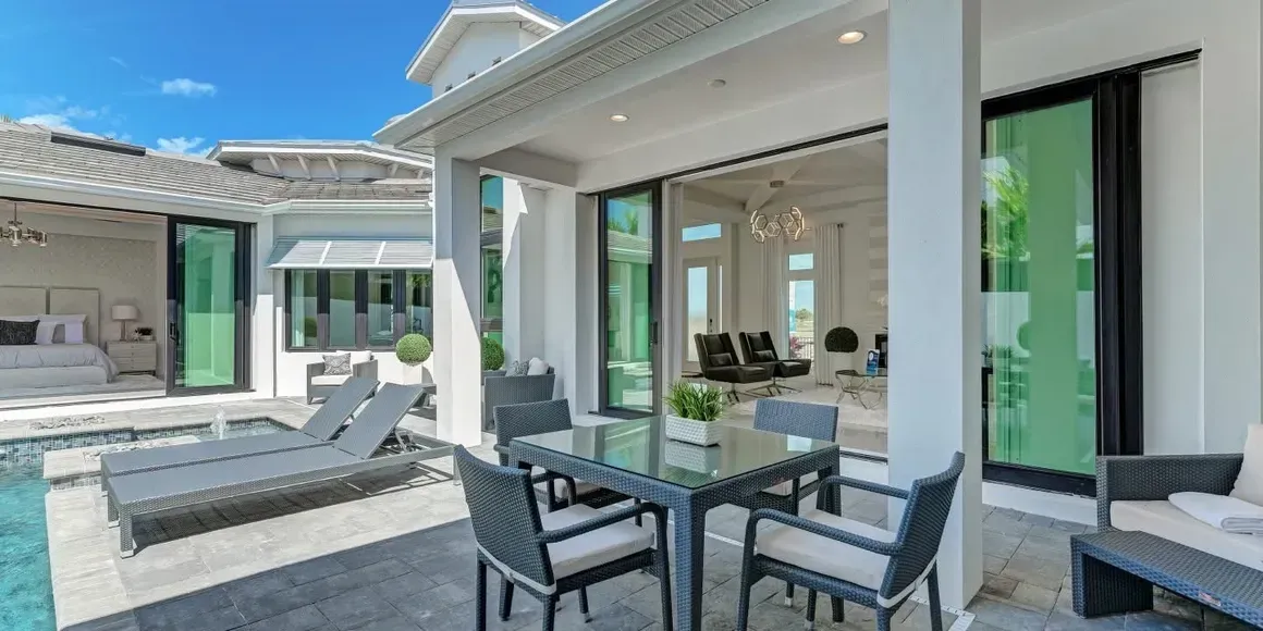 Luxury Florida home with impact windows and doors