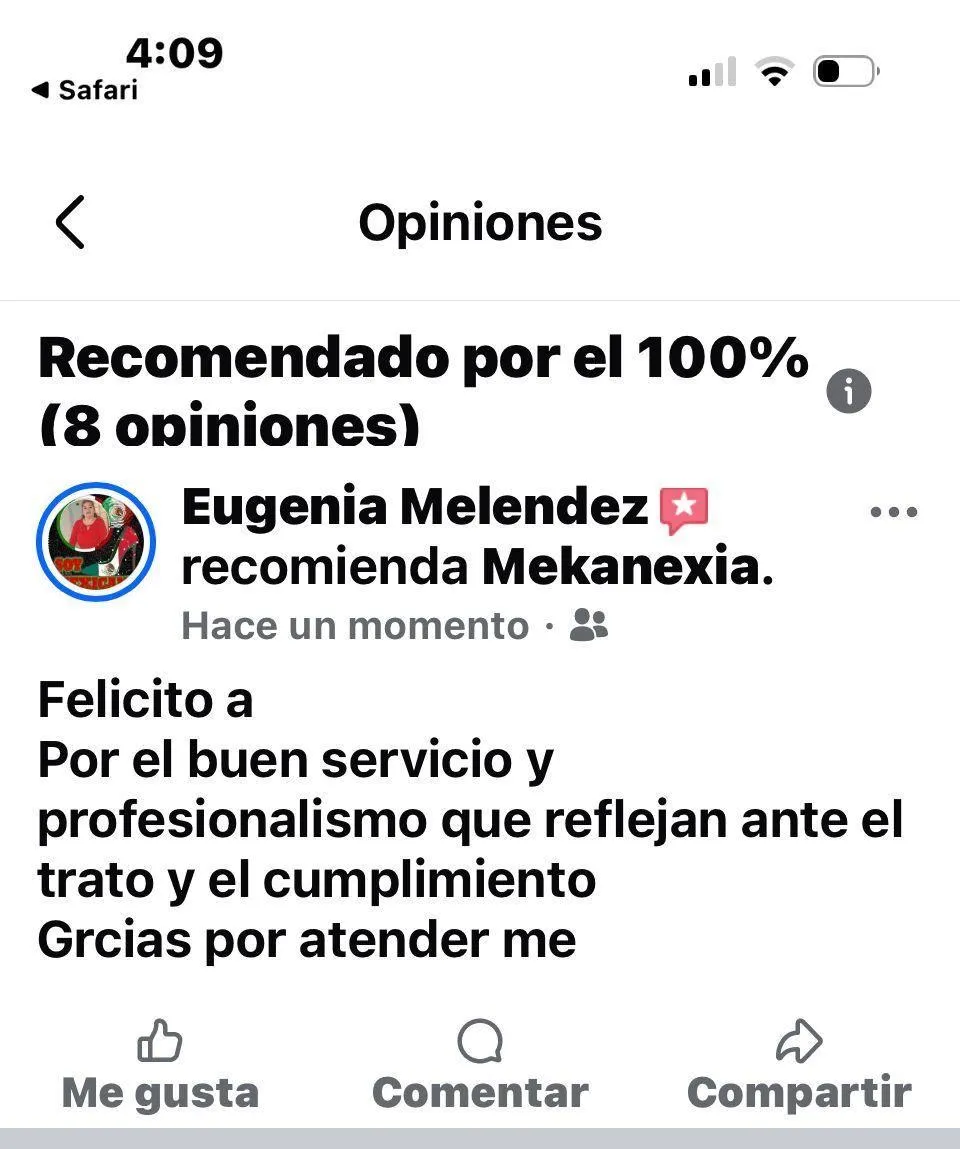 testimonios mekanexia