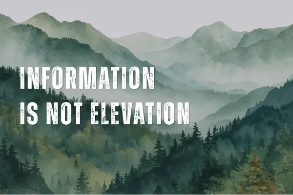 Information Is Not Elevation