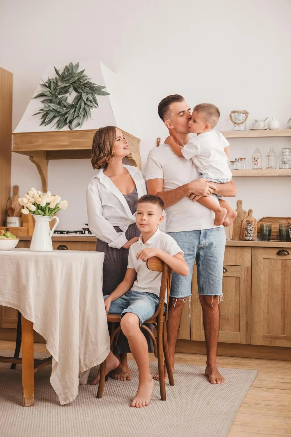 Picture showing happy family satisfied with services of Collective Power in Albemarle County, Virginia State, USA