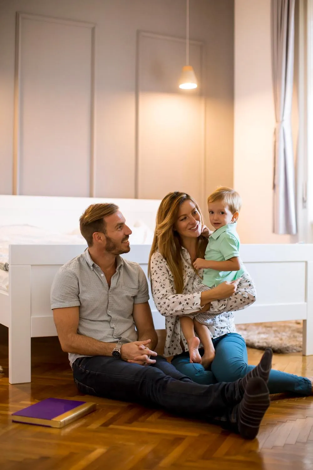Picture showing happy family satisfied with services of Collective Power in Albemarle County, Virginia State, USA