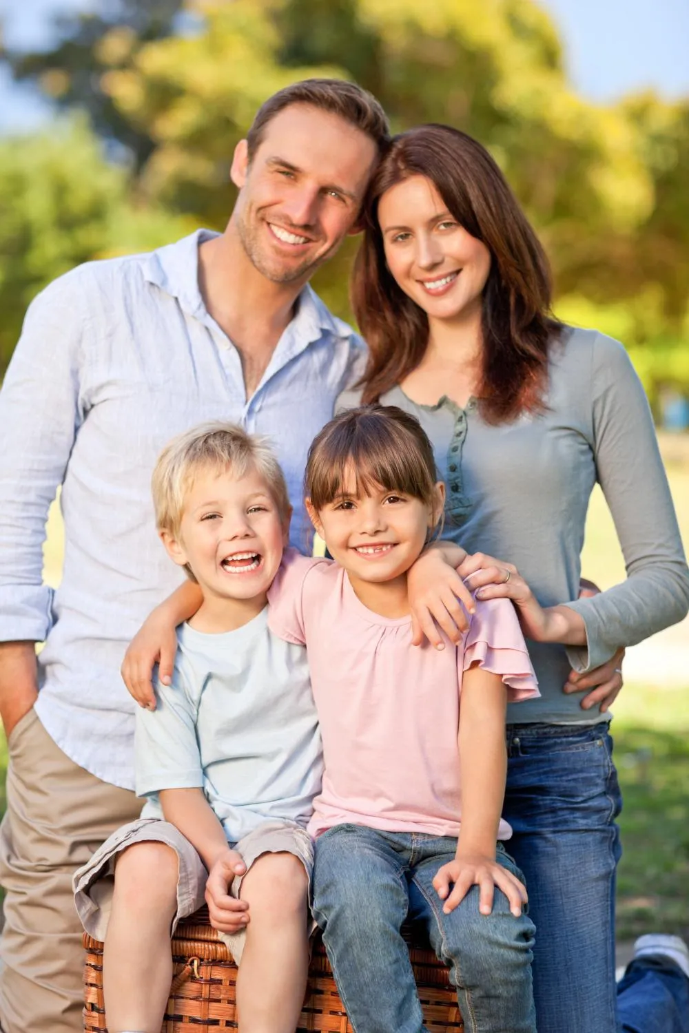 Picture showing happy family satisfied with services of Collective Power in Albemarle County, Virginia State, USA