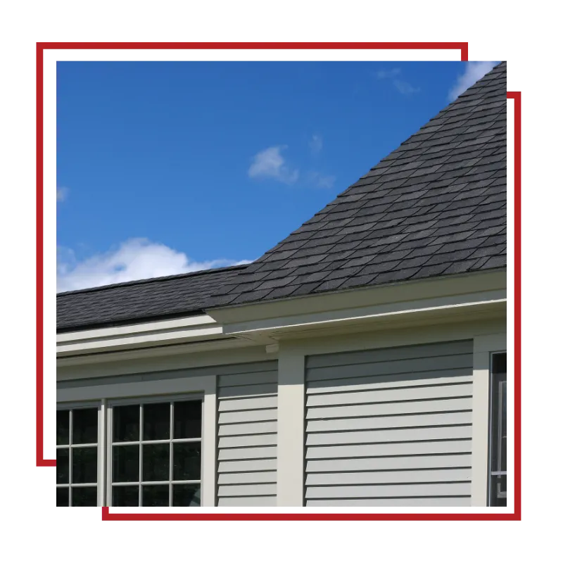 Professional roof inspection showing problem areas on a home in Stoughton, MA