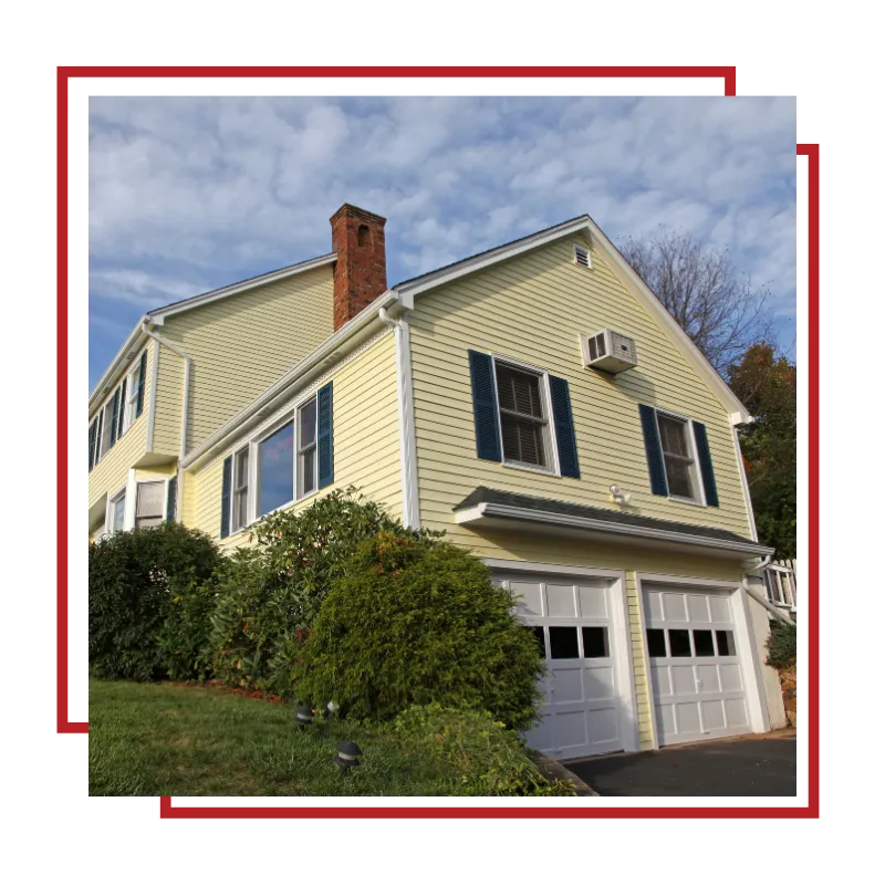 New siding installation improving the look of a home in Stoughton, MA