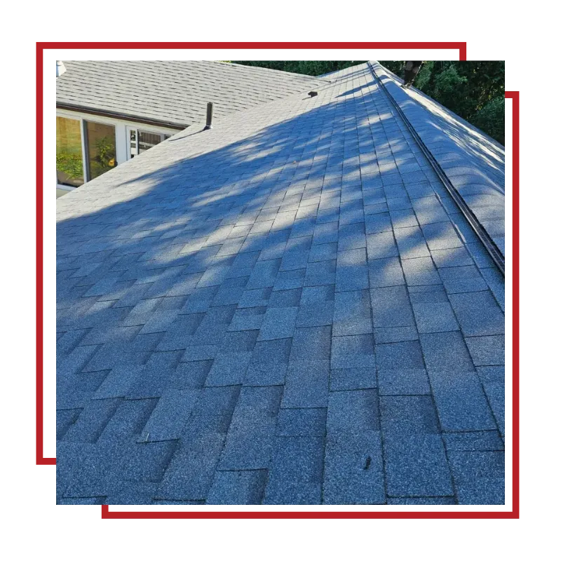 Roof replacement project in progress on a home in Stoughton, MA