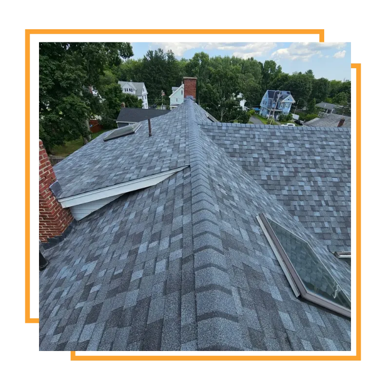 New shingle roof replacement completed for a local homeowner
