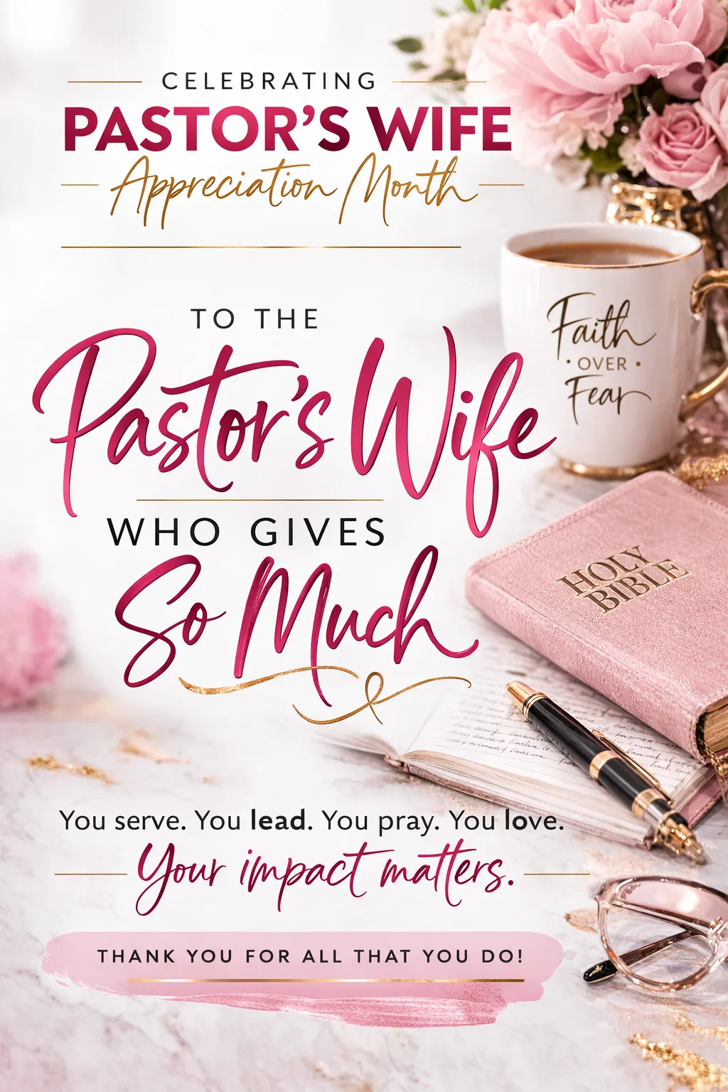 Pastor's Wife Appreciation Month