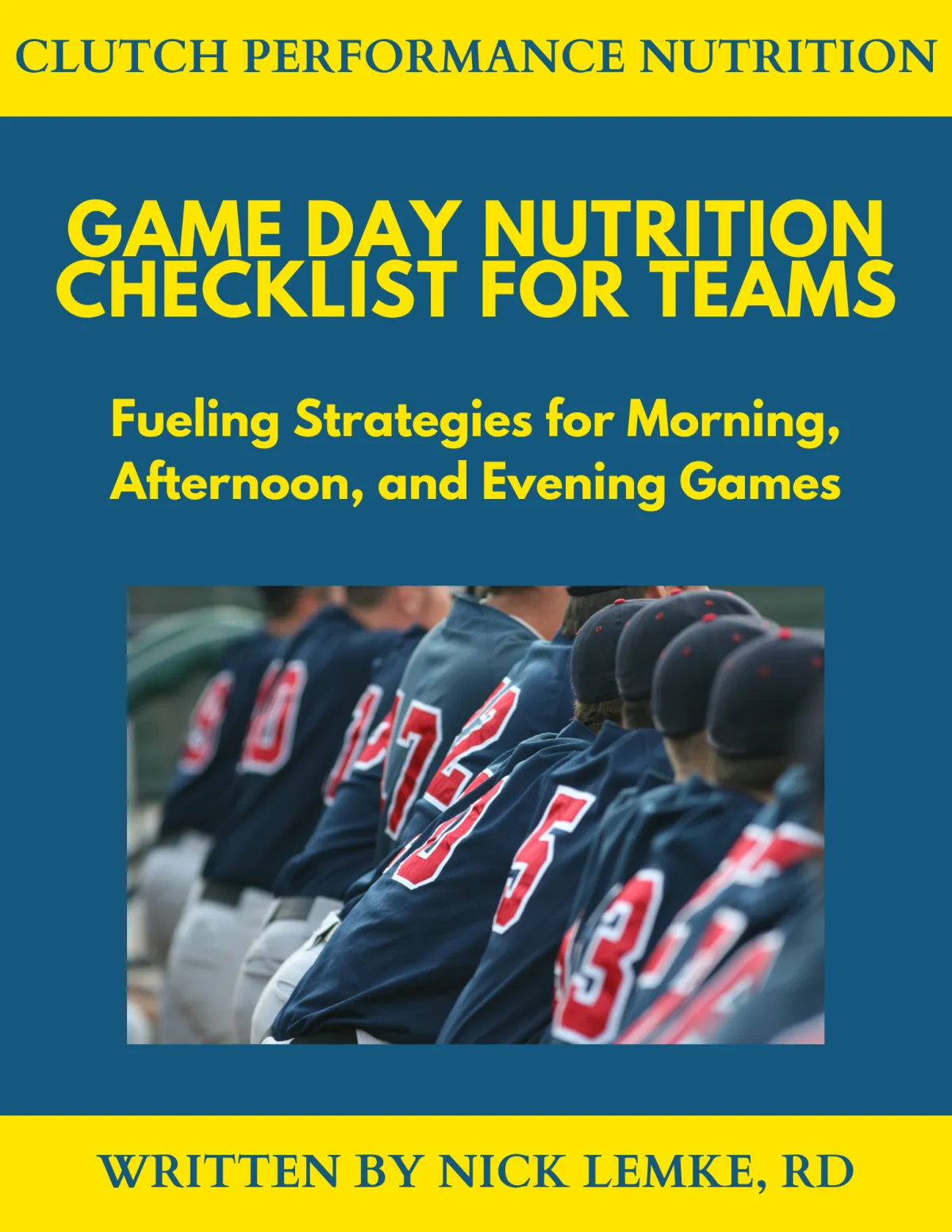 Sample meal plan for game day nutrition