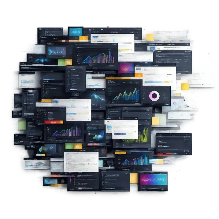 Presença digital desorganizada com várias telas, sem posicionamento orgânico claro