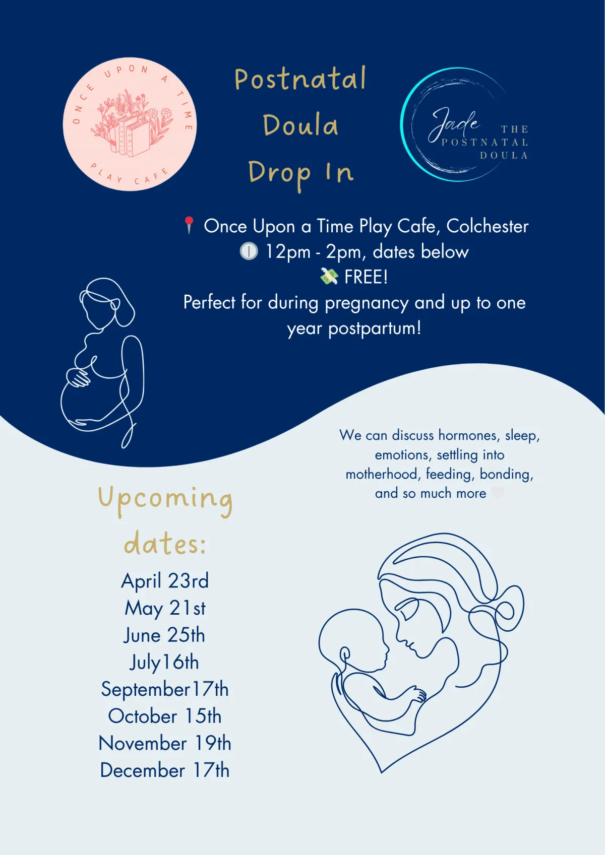 Postnatal Doula Drop Ins - Once Upon a Time Play Cafe