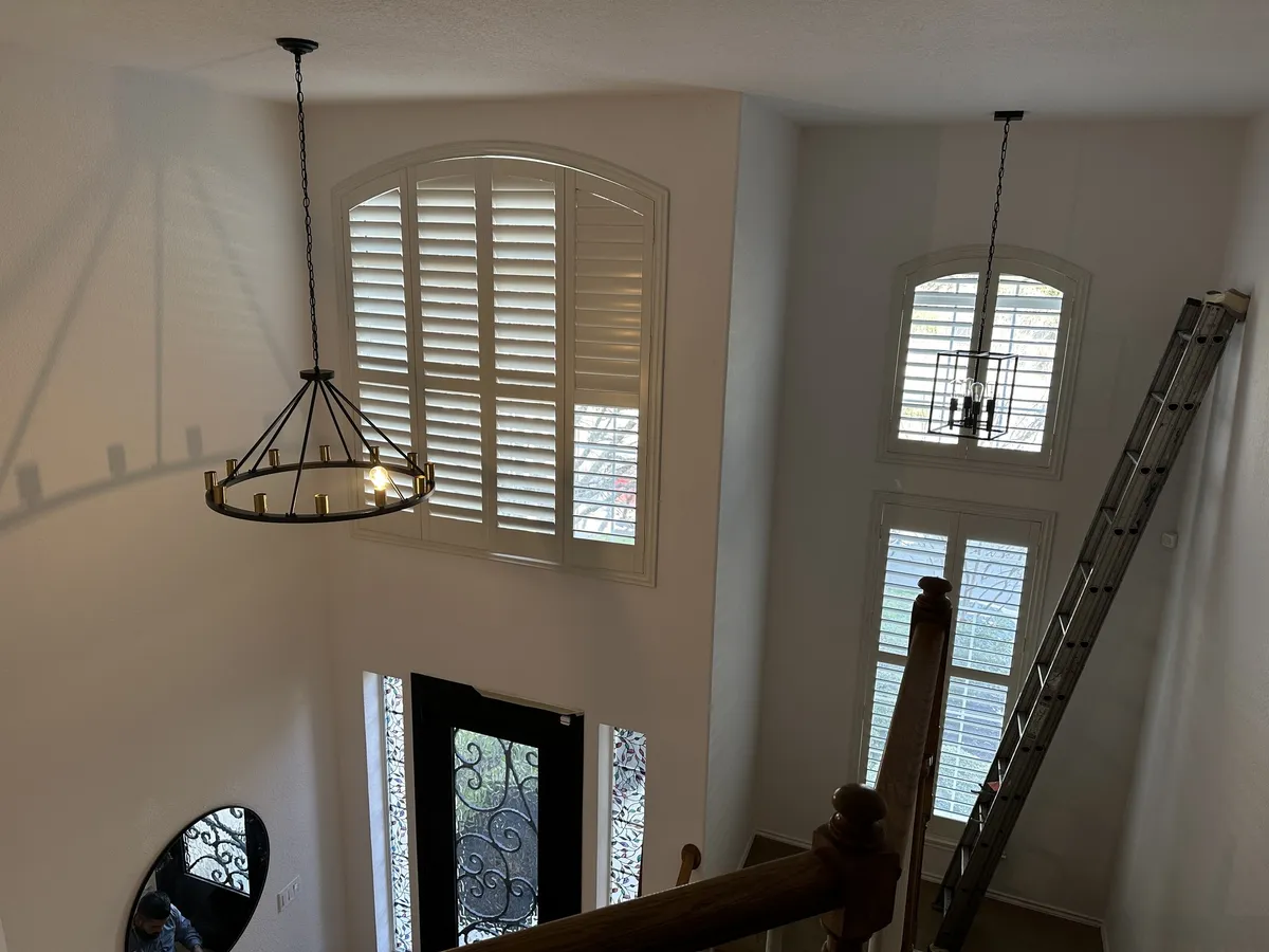 Two story entryway painting with high ceilings in San Antonio, TX 78248