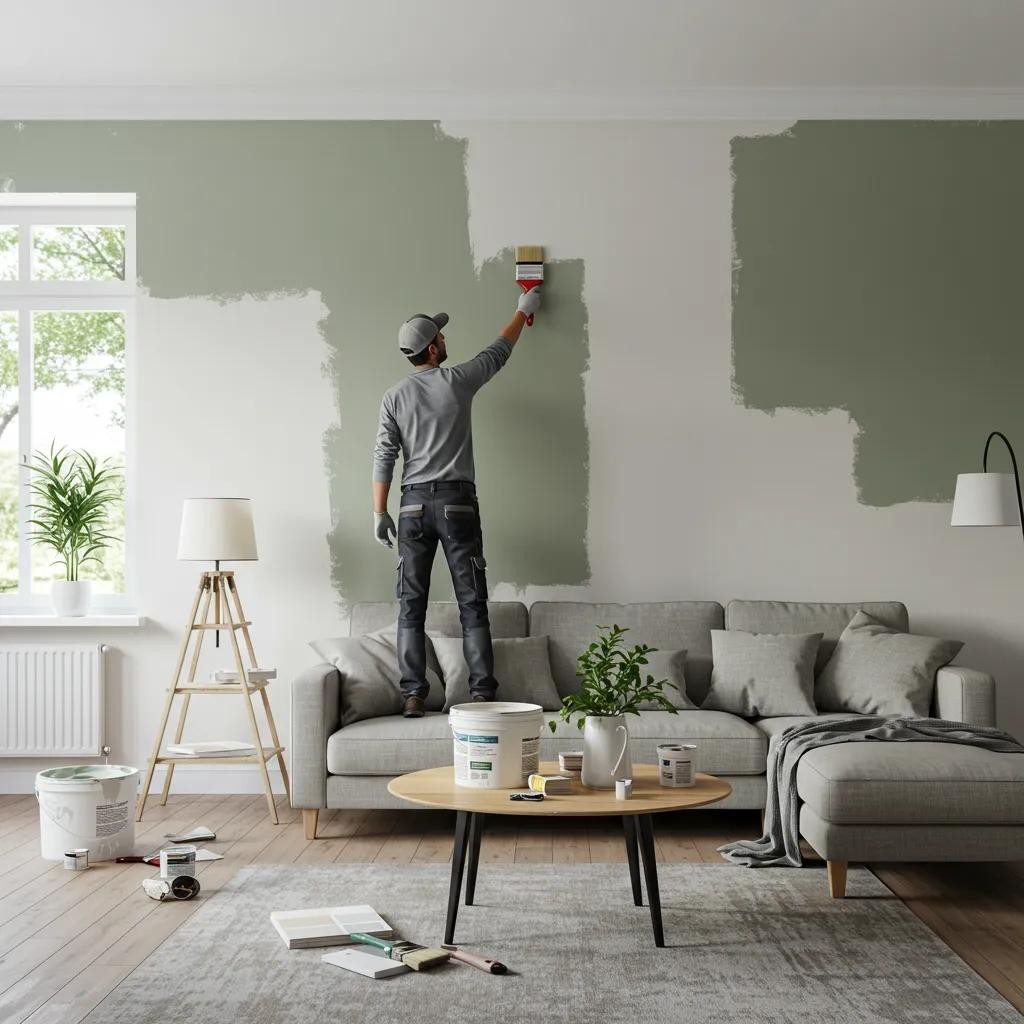 Interior house painting in Stone Oak, San Antonio.