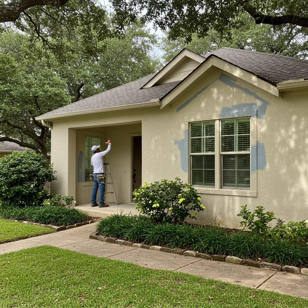Fair Oaks Ranch exterior + fence