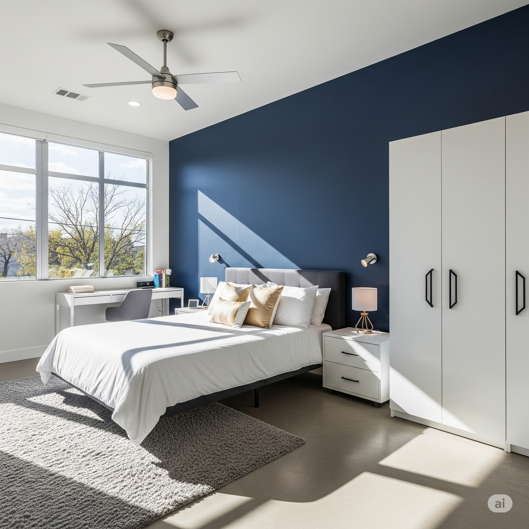 Bedroom Interior in Stone Oak, San Antonio.