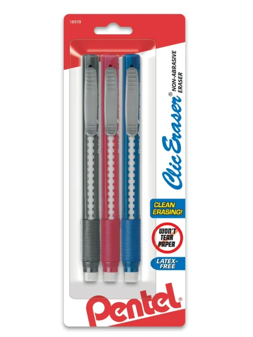 Pentel Retractable Eraser Sticks