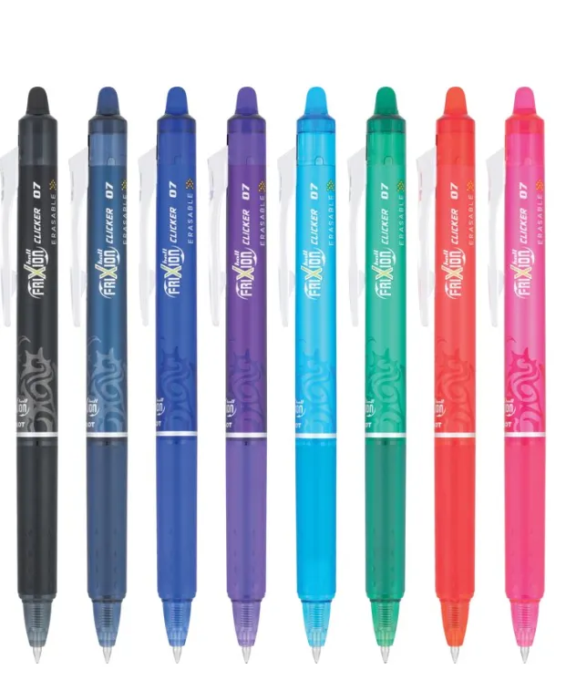 Pilot FriXion Clicker retractable gel pens assorted colors for student math color-coding, Math Toolkit supplies