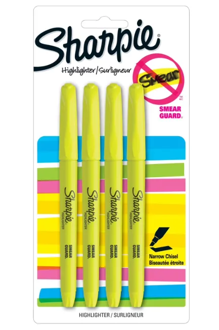 Sharpie yellow highlighters for student math notes, Math Toolkit