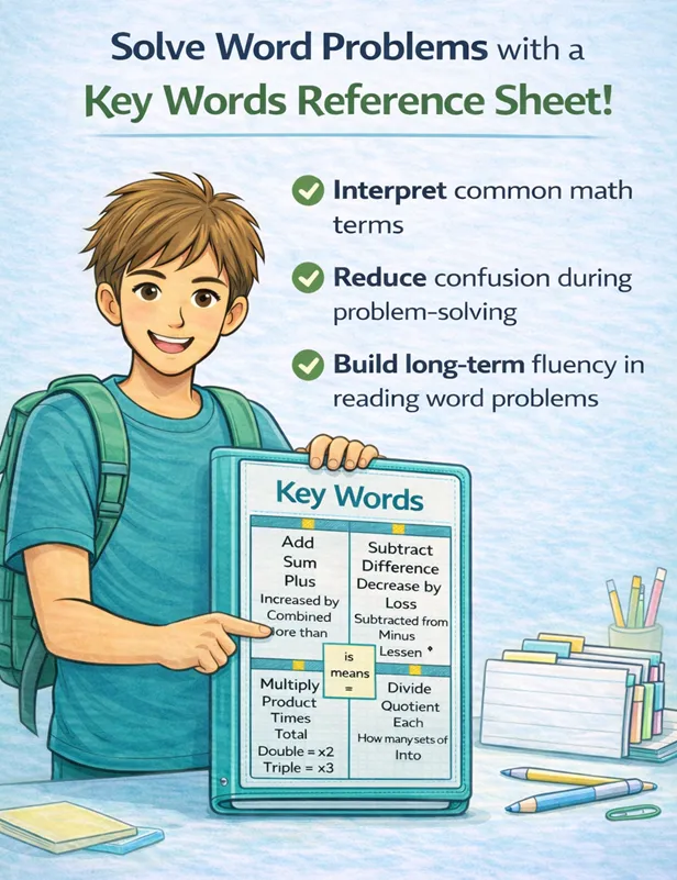 Math Toolkit Key Words Page