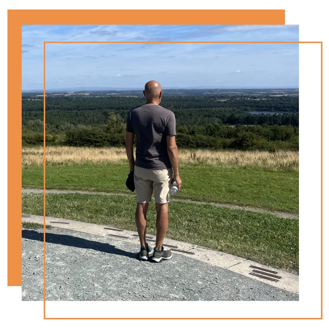 A diverse group of adults, ages 50-65, gathered around a table with digital tablets and coffee, discussing ideas in a bright, open workspace, 1:1 aspect ratio