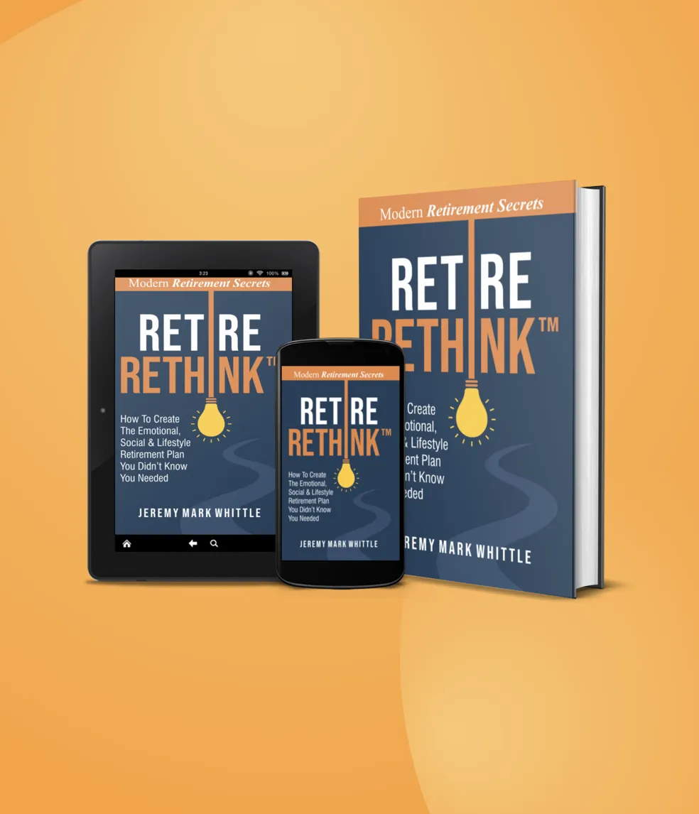 Relaxed retired couple reviewing retirement resources together