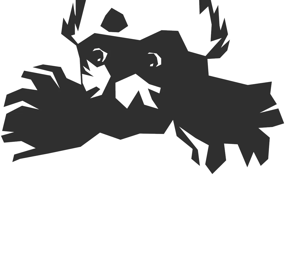 Graphic of an upside down dog