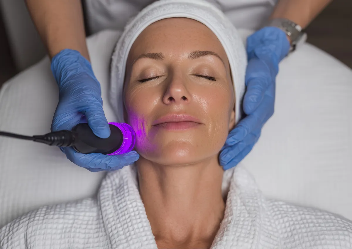 woman sitting on dock bridge near lake during daytime