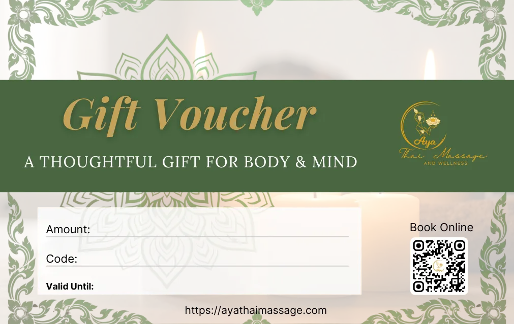 Gift voucher from Aya Thai Massage and Wellness