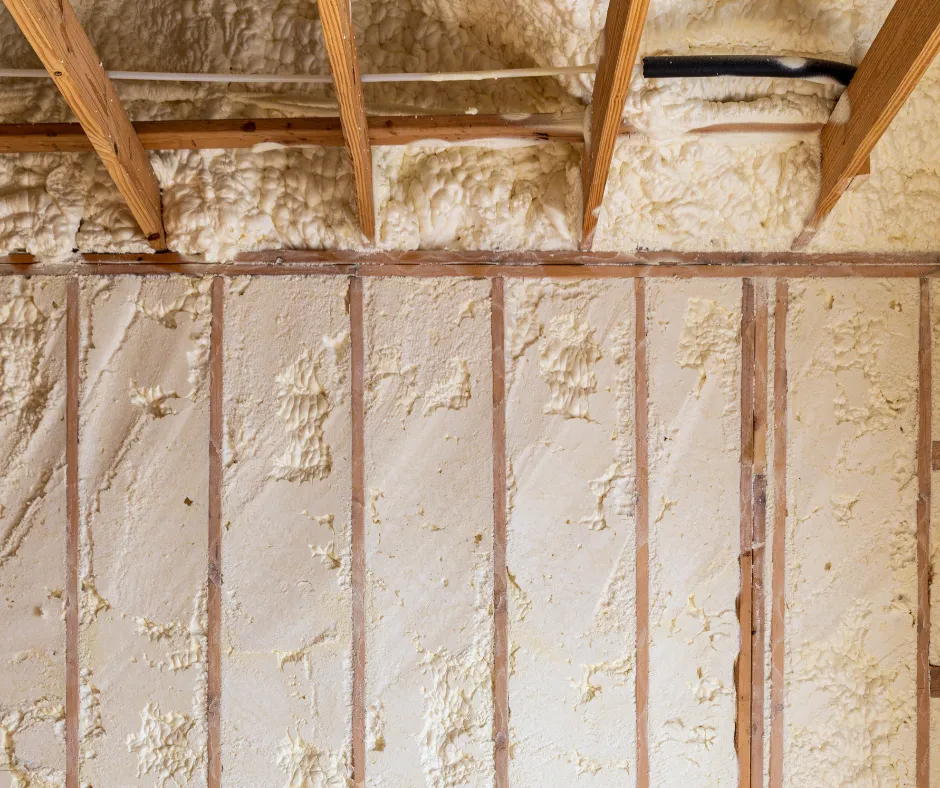 Spray foam insulation