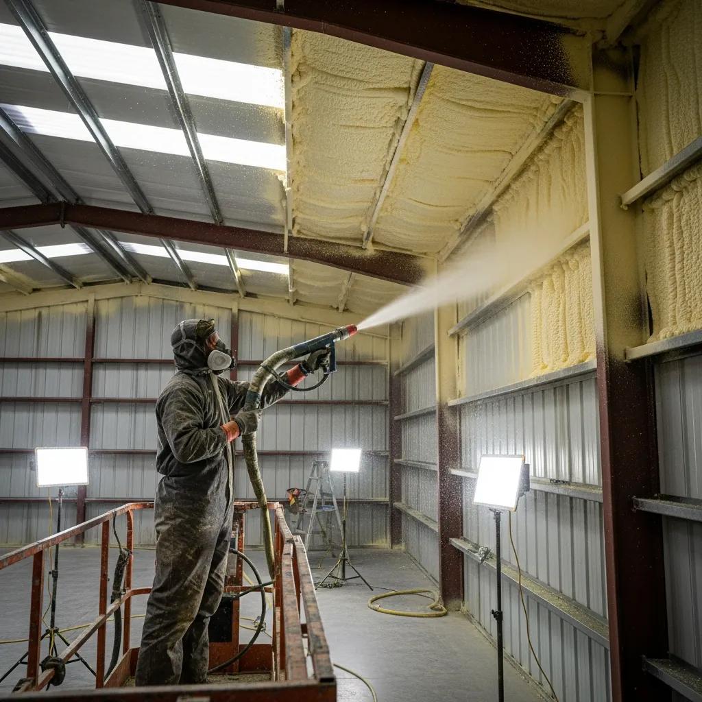 The Benefits of Using Spray Foam Insulation in Metal Buildings