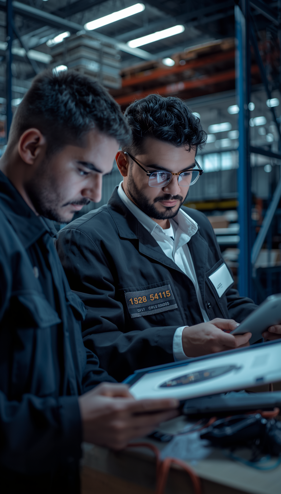 Manufacturing business owner reviewing financials before sale