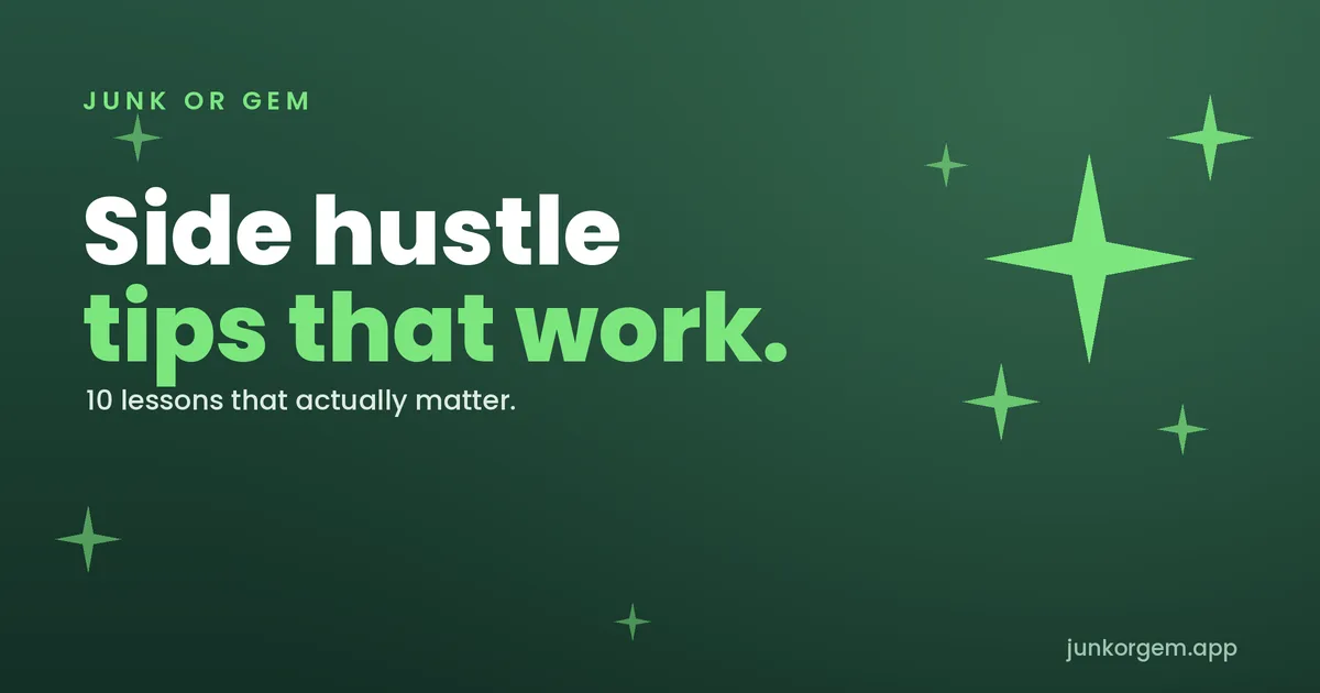 10 Tips for a Successful Side Hustle