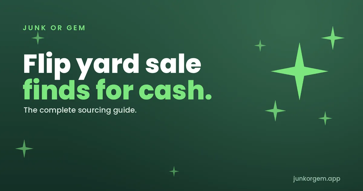 How to Flip Yard Sale Finds for Profit