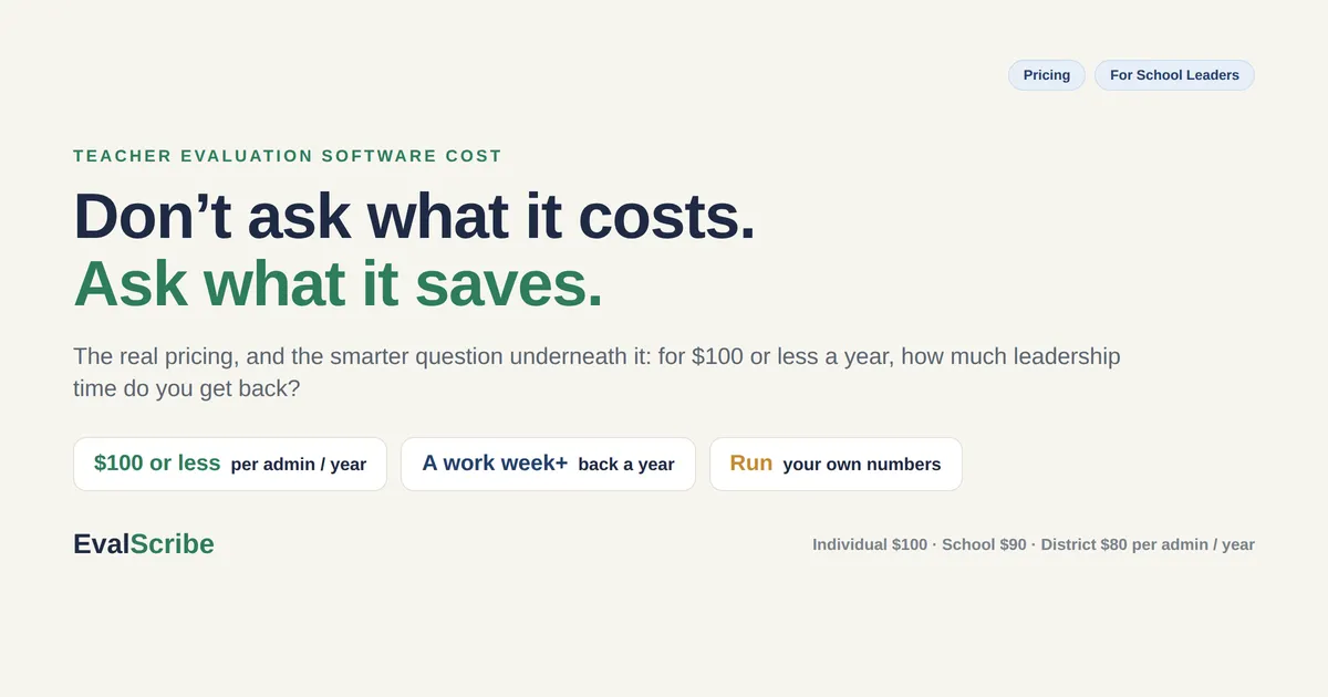 How Much Does Teacher Evaluation Software Cost?