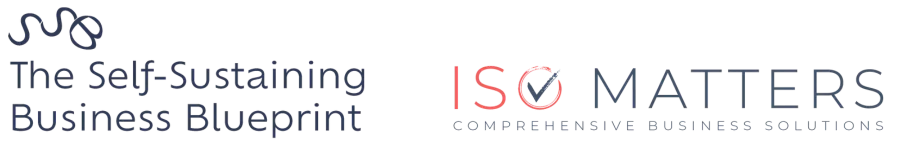 Self-Sustaining Business Blueprint Logo and ISO Matters Logo