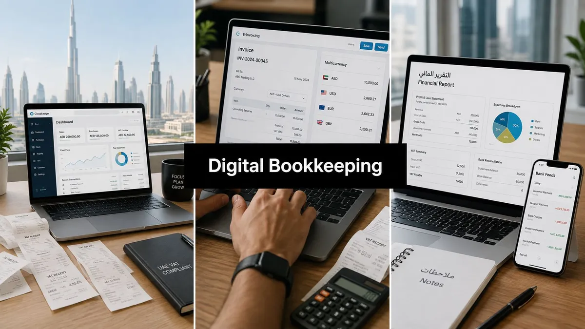 Digital Bookkeeping Solutions in UAE: 2026 Guide for SMEs