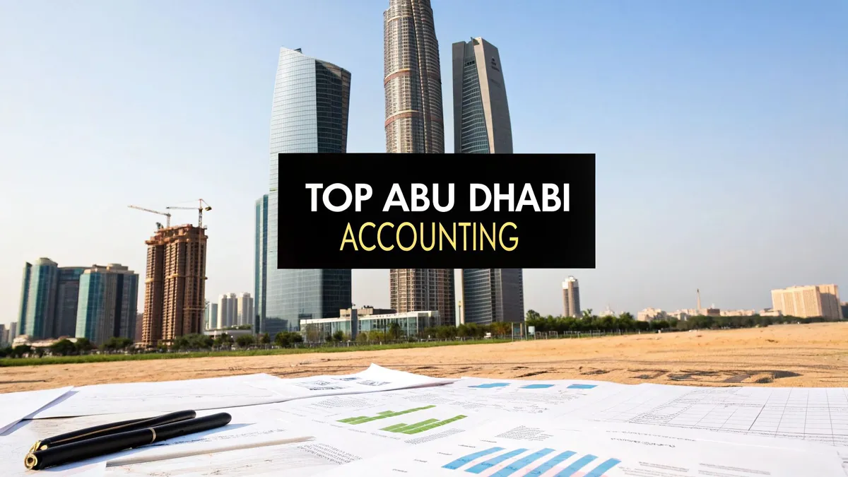 Finding the best accounting service in Abu Dhabi UAE: 2025 Guide to Top Firms