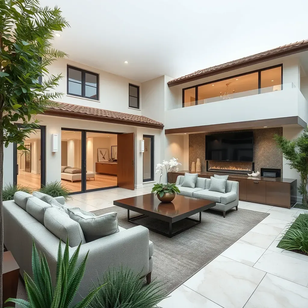 Remodeling in Poway, CA: Modern kitchen renovation with sleek cabinets and quartz countertops.