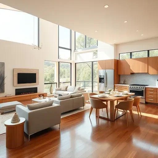 Stylish open-concept living space in San Elijo Hills with modern finishes, natural light, and serene ambiance.