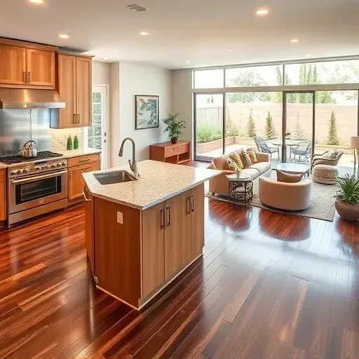 Modern Rancho Peñasquitos home remodel features a stylish kitchen, elegant living area, and seamless indoor-outdoor flow.
