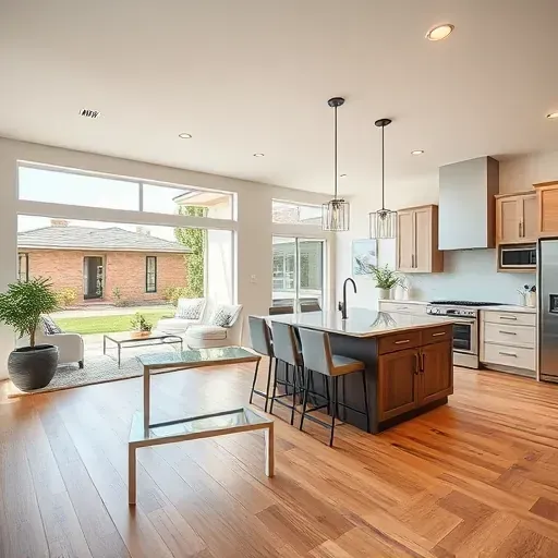 Home remodeling project in Vista, CA showcasing modern design elements and stylish finishes in an empty space