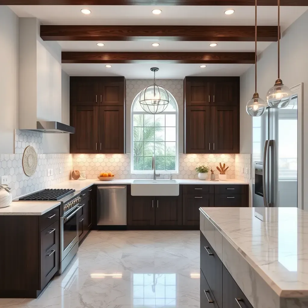 Detailed view of a modern home remodeling project in Mira Mesa, CA, showcasing a renovated kitchen and updated exterior.