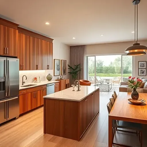 Modern kitchen remodeling in Solana Beach with sleek cabinetry, marble island, and elegant open layout.