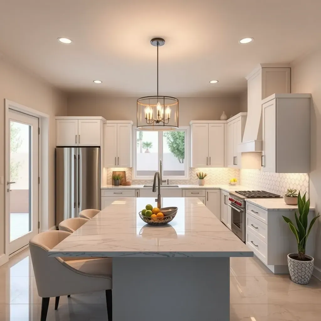 Remodeling scene in Del Dios, CA showing a modern house with new siding, large windows, construction materials, and green hills in background.