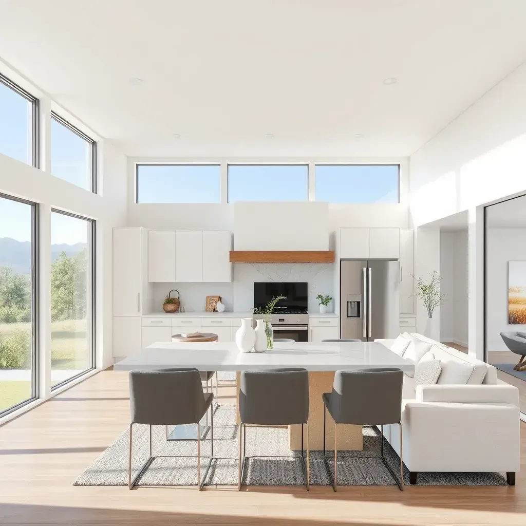 Detailed renovation scene of a modern home in Twin Oaks Valley, CA, showcasing fresh paint, new flooring, and updated furnishings.